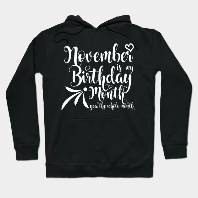 November Birthday Hoodie by Kuys Ed